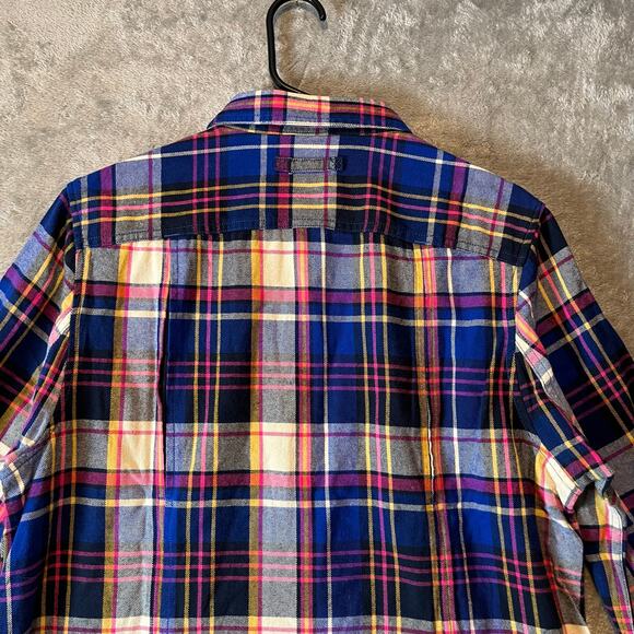 Duluth Women's Free Swingin' Flannel Shirt Size Medium New Ultra Bright Plaid - Picture 7 of 8